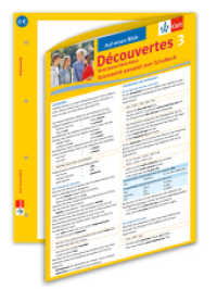 Découvertes 3， Série jaune / Serie bleue - Auf einen Blick : Grammatik passend zum Schulbuch (Auf einen Blick)