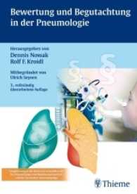 Bewertung und Begutachtung in der Pneumologie : Empfehlungen der Deutschen Gesellschaft für Pneumologie und Beatmungsmedizin und der Deutschen Atemwegsliga （3., überarb. Aufl. 2009. 276 S. 145 Abb. 240.0 mm）