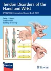 Tendon Disorders of the Hand and Wrist : IFSSH/FESSH Instructional Course Book 2022
