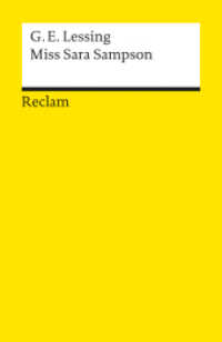 Miß Sara Sampson : Lessing, Gotthold E - Deutsch-Lektüre, Deutsche Klassiker der Literatur - 16 (Reclams Universal-Bibliothek 16) （2012. 111 S. 148 mm）