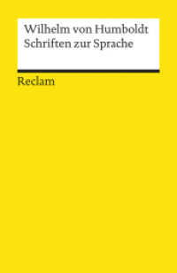 Schriften zur Sprache (Reclams Universal-Bibliothek 6922)