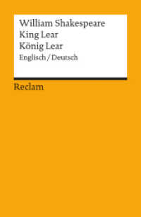 King Lear / König Lear. Englisch/Deutsch : Shakespeare, William - Literaturklassiker; deutsche Übersetzung - 9444 (Reclams Universal-Bibliothek 9444) （1986. 343 S. 148 mm）
