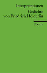 Gedichte von Friedrich Hölderlin (Reclams Universal-Bibliothek 9472) （1995. 250 S. 14.8 cm）