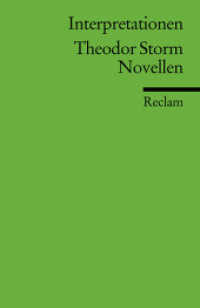 Theodor Storm Novellen : Deutsch-Lektüre, Deutsche Klassiker der Literatur (Reclams Universal-Bibliothek 17534) （2008. 133 S. 148 mm）
