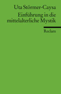 Einführung in die mittelalterliche Mystik (Reclams Universal-Bibliothek 17646) （2004. 175 S. 14.8 cm）