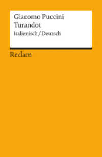 Turandot. Italienisch/Deutsch : Puccini, Giacomo - zweisprachige Ausgabe; Klassiker der Musikgeschichte - 18398 (Reclams Universal-Bibliothek 18398) （2006. 112 S. 148 mm）