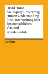 An Enquiry Concerning Human Understanding / Eine Untersuchung über den menschlichen Verstand : Englisch/Deutsch (Reclams Universal-Bibliothek 18709) （2016. 504 S. 14.8 cm）