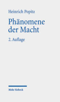 Phänomene der Macht : Autorität - Herrschaft - Gewalt - Technik （2. Aufl. Nachdr. 2004. 279 S. 19 cm）