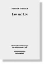 Law and Life : The Interpretation of Leviticus 18:5 in Early Judaism and in Paul (Wissenschaftliche Untersuchungen zum Neuen Testament 2. Reihe) -- Pa