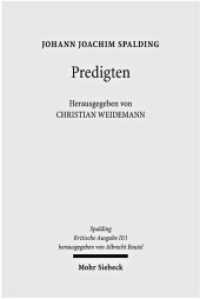 Kritische Ausgabe : 2. Abteilung: Predigten. Band 1: Predigten (1765, 1768, 1775) （2010. LVII, 430 S. 230 mm）