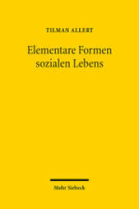 Elementare Formen sozialen Lebens （2024. X, 225 S.）