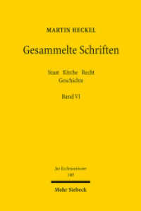 Gesammelte Schriften Bd.6 : Band VI: Staat - Kirche - Recht - Geschichte (Jus Ecclesiasticum 100) （2013. XLIV, 756 S. 242 mm）