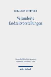 Veränderte Endzeitvorstellungen : Die Rezeption der Offenbarung des Johannes beim ersten christlich-lateinischen Dichter Commodian. Dissertationsschrift (Wissenschaftliche Untersuchungen zum Neuen Testament 504) （2019. XIV, 221 S. 233 mm）