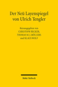 Der Neü Layenspiegel von Ulrich Tengler : Das deutschsprachige Augsburger Rechtsbuch zwischen Mittelalter und Neuzeit Europas （2025. IX, 652 S.）