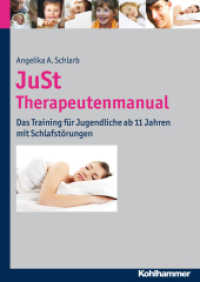 JuSt - Therapeutenmanual : Das Training für Jugendliche ab 11 Jahren mit Schlafstörungen