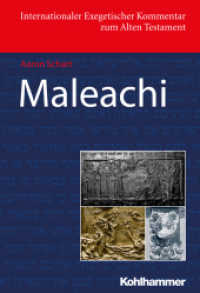 Maleachi (Internationaler Exegetischer Kommentar zum Alten Testament (IEKAT)) （2019. 169 S. 245 mm）