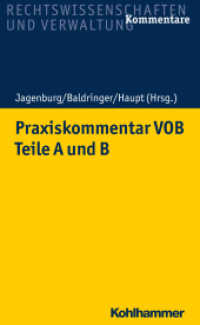 Praxiskommentar VOB - Teile A und B （2021. XIX, 1898 S. 245 mm）