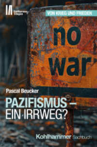 Von Krieg und Frieden : Pazifismus - ein Irrweg? (Kohlhammer Trilogien) （2024. 150 S.）