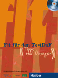 Fit für den TestDaF, m. 1 Buch, m. 1 Audio-CD, m. 1 Buch : Tipps und Übungen. Das gemeinsame Prüfungstraining von TestDaF-Institut, Goethe Institut und Ludwig-Maximilians-Universität München. 108 Min. （überarb. Aufl. 2023. 212 S. m. Abb., Beil.: Lösungsheft. 281）
