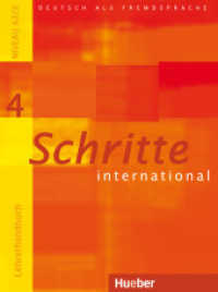 Schritte international - Deutsch als Fremdsprache. Bd.4 Lehrerhandbuch : Führt zum Niveau A2/2 （überarb. Aufl. 2013. 160 S. 282 mm）