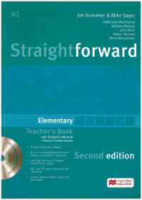 Straightforward, Elementary (Second Edition). Straightforward Second Edition, m. 1 Beilage, m. 1 Beilage : Niveau A1-A2 （2018. 192 S. 298 mm）