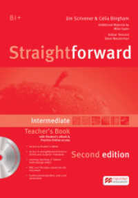 Straightforward, Intermediate (Second Edition). Straightforward Second Edition, m. 1 Beilage, m. 1 Beilage : Niveau B1 （2018. 200 S. 299 mm）