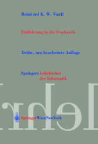Einführung in die Stochastik : Mit Elementen der Bayes-Statistik und Ansätzen für die Analyse unscharfer Information (Springers Lehrbücher der Informatik) （3., überarb. u. erw. Aufl. 2003. XV, 224 S. 24,5 cm）