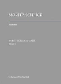Schlick Studien Bd.1 （2008. 256 S. 24,5 cm）