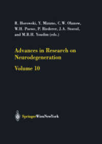 Advances in Research on Neurodegeneration Vol.10 (Journal of Neural Transmission Suppl.65) （2003. 200 p.）