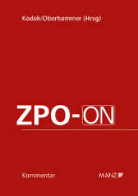 ZPO-ON : Kommentar zu JN und ZPO samt Einführungsgesetzen (Großkommentar) （2023. LX, 3096 S.）