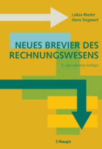 Neues Brevier des Rechnungswesens （5. Aufl. 2005. 221 S. 73 Abb. 22.5 cm）