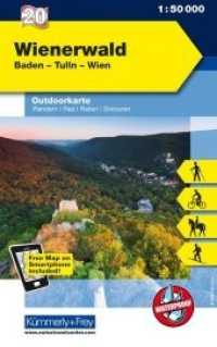 Kümmerly+Frey Outdoorkarte Österreich - Wienerwald : Baden - Tulln - Wien. Free Map on Smartphone included!. Waterproof. Wander, Rad, Reiten, Skitouren. 1 : 50.000 (Kümmerly+Frey Outdoorkarte Österreich 20) （1. Aufl. 2014. 196 x 124 mm）