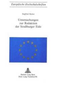 Untersuchungen zur Redaktion der Strassburger Eide (Europäische Hochschulschriften / European University Studies/Publications Universitaires Européenne .13) （Neuausg. 1972. 158 S.）