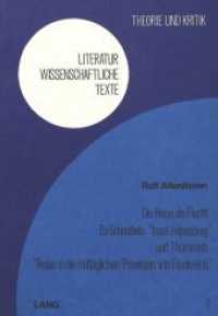 Die Reise als Flucht : Zu Schnabels "Insel Felsenburg" und Thümmels "Reise in die Mittäglichen Provinzen von Frankreich" (Literaturwissenschaftliche Texte .2) （Neuausg. 1976. 165 S.）