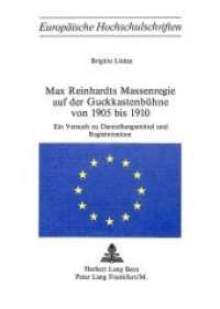 Max Reinhardts Massenregie auf der Guckkastenbühne von 1905 bis 1910 : Ein Versuch zu Darstellungsmittel und Regieintention (Europäische Hochschulschriften / European University Studies/Publications Universitaires Européenne .3) （Neuausg. 1976. 176 S.）