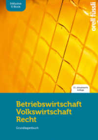 Betriebswirtschaft / Volkswirtschaft / Recht : Grundlagenbuch （13. Aufl. 2022. 352 S. 29.7 cm）