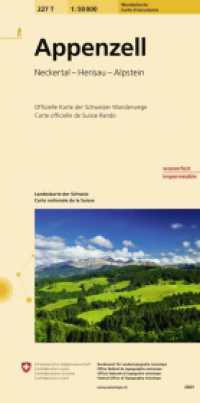 227T Appenzell Wanderkarte : Neckertal - Herisau - Alpstein. 1:50000 (Wanderkarten 1:50 000) （überarb. Aufl. 2023. 22 cm）