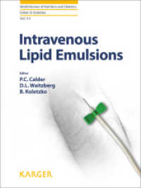 Intravenous Lipid Emulsions (World Review of Nutrition and Dietetics)