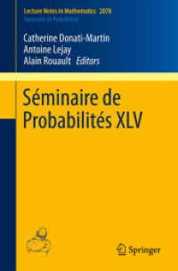 Séminaire de Probabilités XLV (Séminaire de Probabilités) （2013）