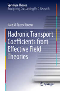 Hadronic Transport Coefficients from Effective Field Theories (Springer Theses)