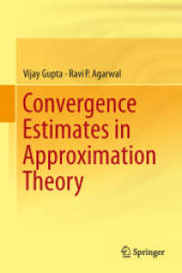 Convergence Estimates in Approximation Theory （2014）