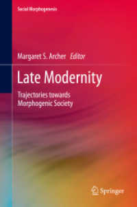 Late Modernity : Trajectories towards Morphogenic Society (Social Morphogenesis) （2014）