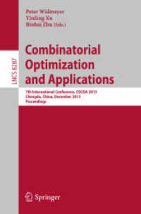 Combinatorial Optimization and Applications : 7th International Conference, COCOA 2013, Chengdu, China, December 12-14, 2013, Proceedings (Theoretical Computer Science and General Issues)