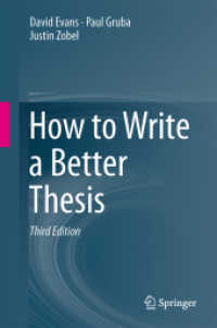 How to Write a Better Thesis （3RD）
