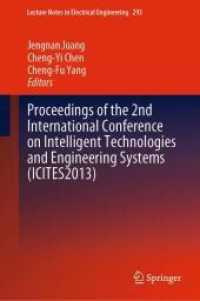 Proceedings of the 2nd International Conference on Intelligent Technologies and Engineering Systems (ICITES2013), 2 Teil (Lecture Notes in Electrical Engineering 293) （2014. xxii, 1290 S. XXII, 1290 p. 780 illus. In 2 volumes, not availab）