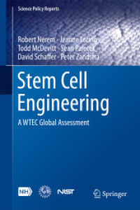 Stem Cell Engineering : A WTEC Global Assessment (Science Policy Reports)
