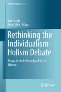 Rethinking the Individualism-Holism Debate : Essays in the Philosophy of Social Science (Synthese Library)