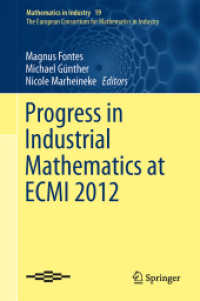 Progress in Industrial Mathematics at ECMI 2012 (The European Consortium for Mathematics in Industry) （2014）