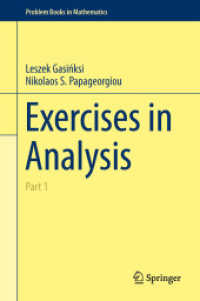 Exercises in Analysis : Part 1 (Problem Books in Mathematics) （2014）