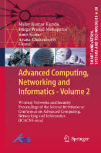 Advanced Computing， Networking and Informatics- Volume 2 (Smart Innovation， Systems and Technologies .28)